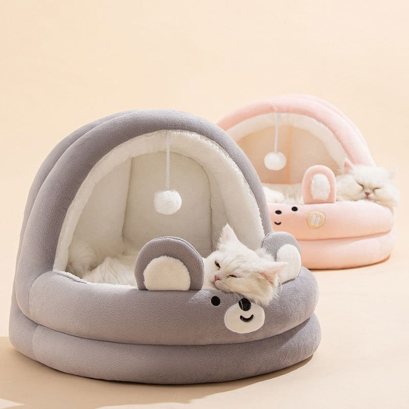 LARGE Indoor Warm Winter Cushion Bed/Cave for Cats