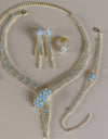 Silver Color Rhinestone Crystal Bridal Jewelry Sets