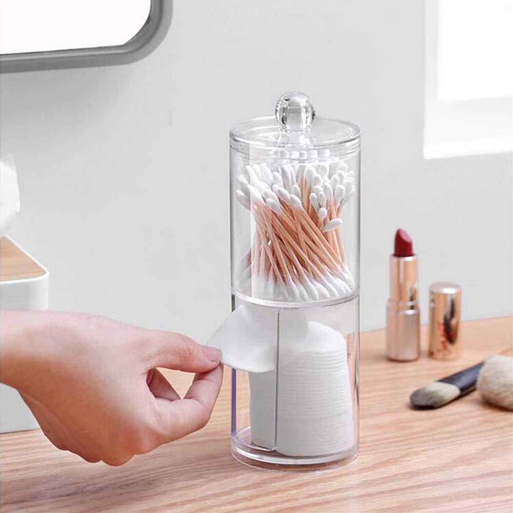 Acrylic Makeup Organizer/Cotton Pad Organizer/Bathroom Storage Box