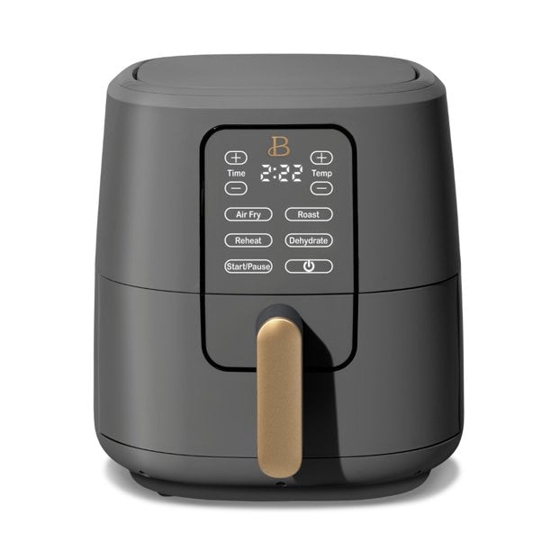 Beautiful 6 Quart Touchscreen Air Fryer, Black Sesame by Drew Barrymore