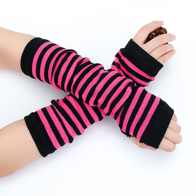 Fishnet Fingerless Long Gloves