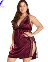High Quality V-Neck Plus Size Sexy Lingerie Nightwear L-8XL