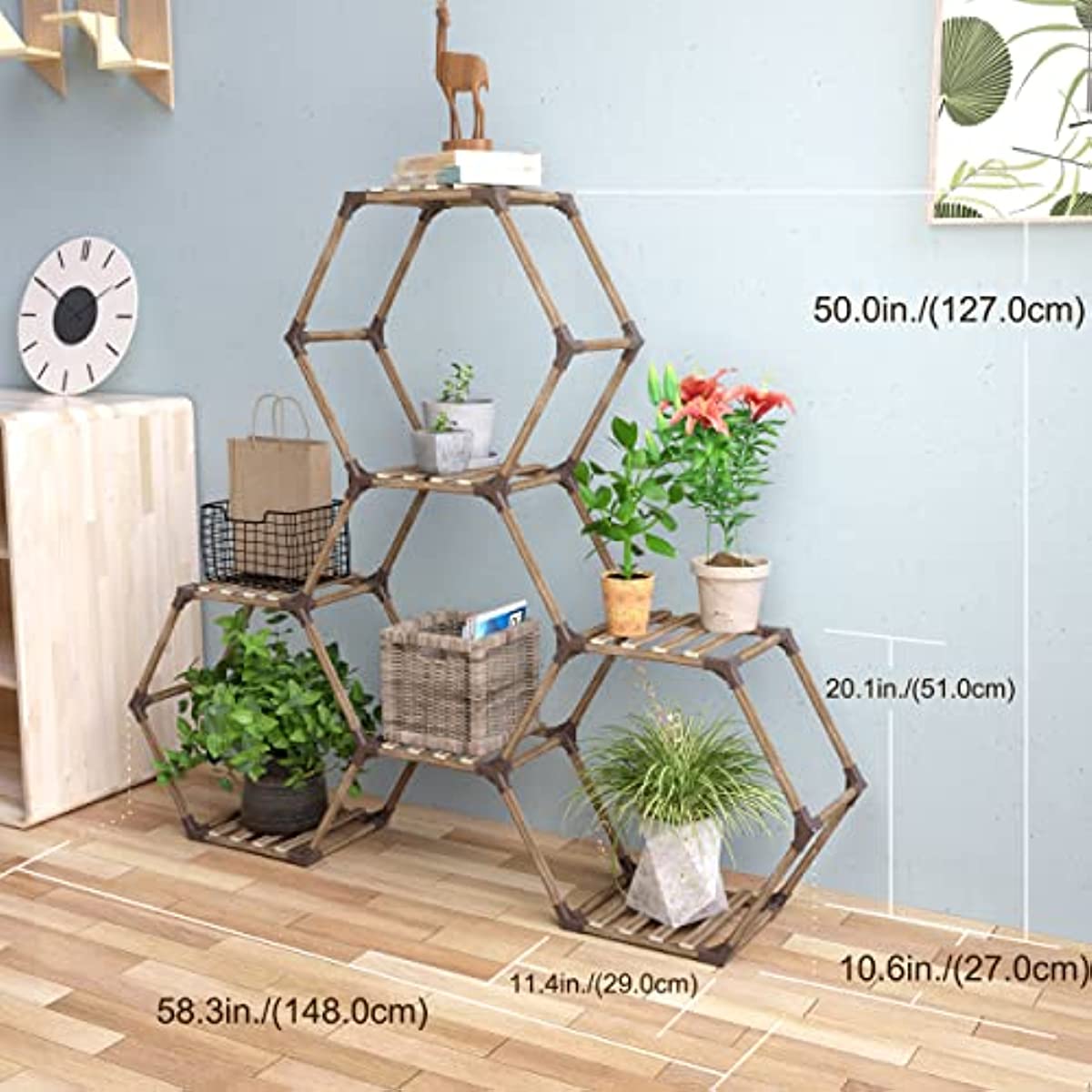 Hexagonal Plant Stand