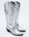 Embroidered Metallic Western Women's Cowboy boots
