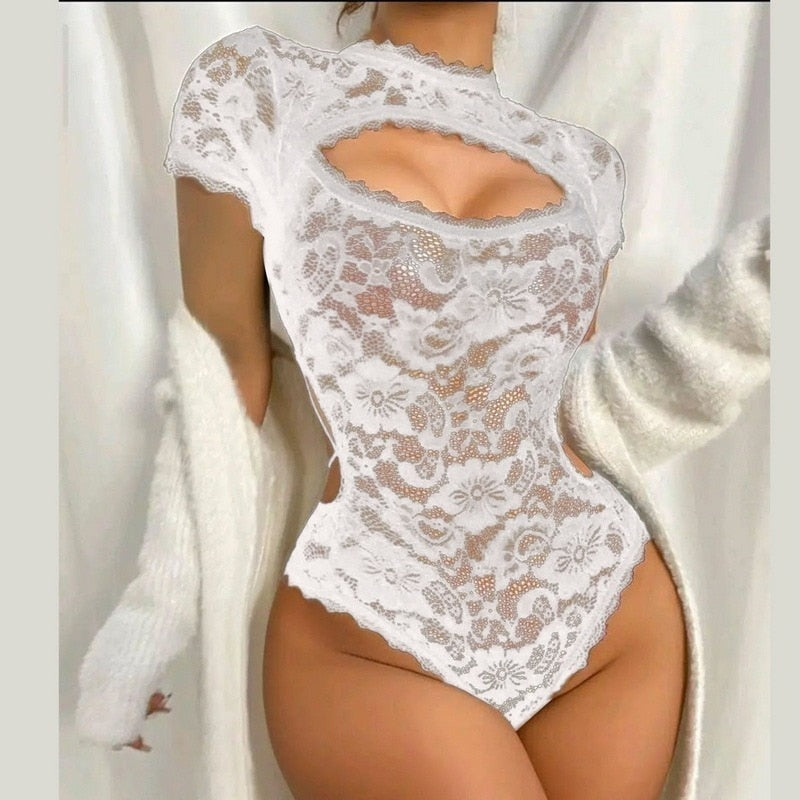 Satin Lace Sexy Sling Nightdress