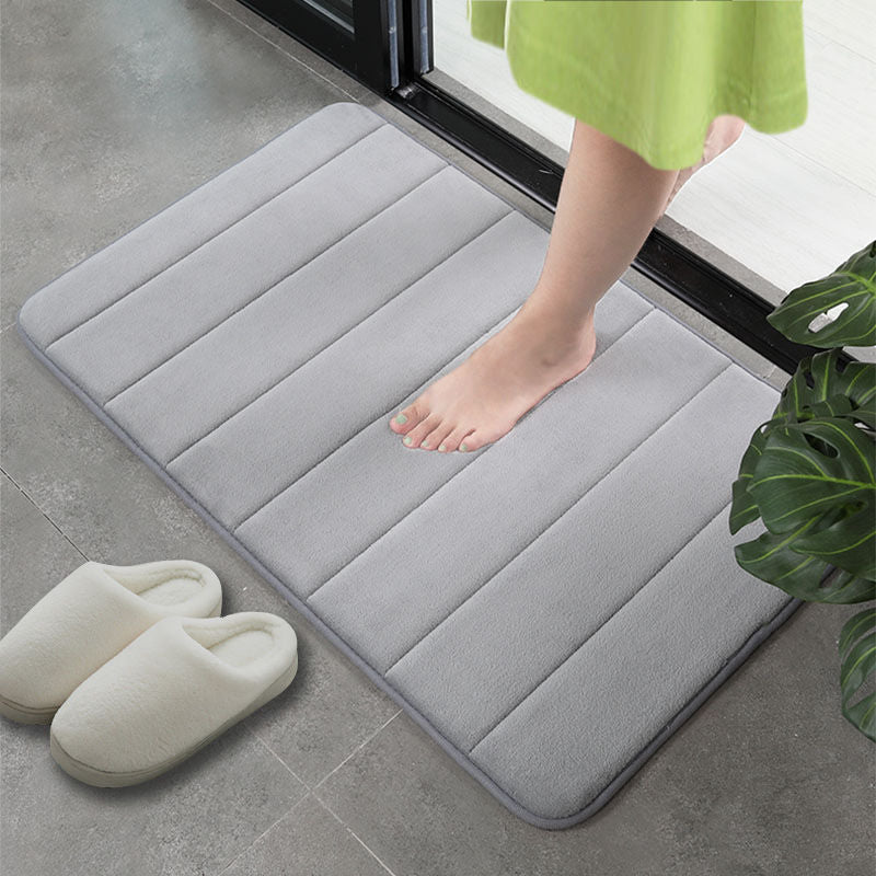Velvet Solid Color Non-slip Bath Mat