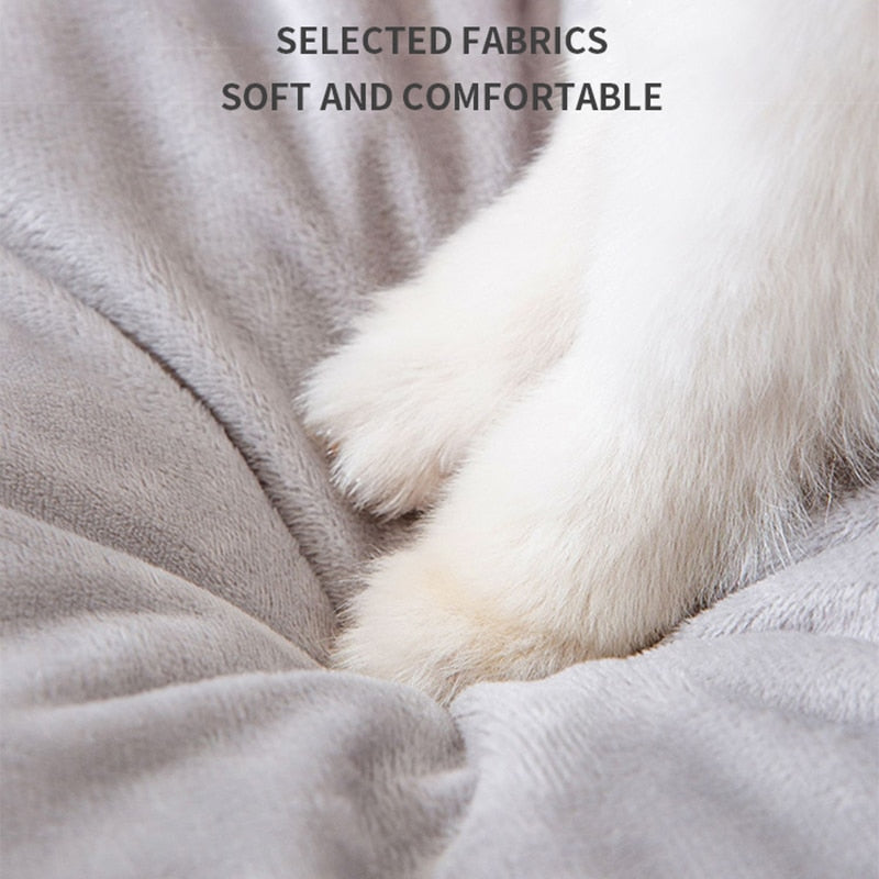 LARGE Indoor Warm Winter Cushion Bed/Cave for Cats