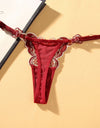 Cute Butterfly Embroidery Women Thongs