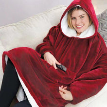 Load image into Gallery viewer, Wearable Warm TV Blanket with Sleeves
