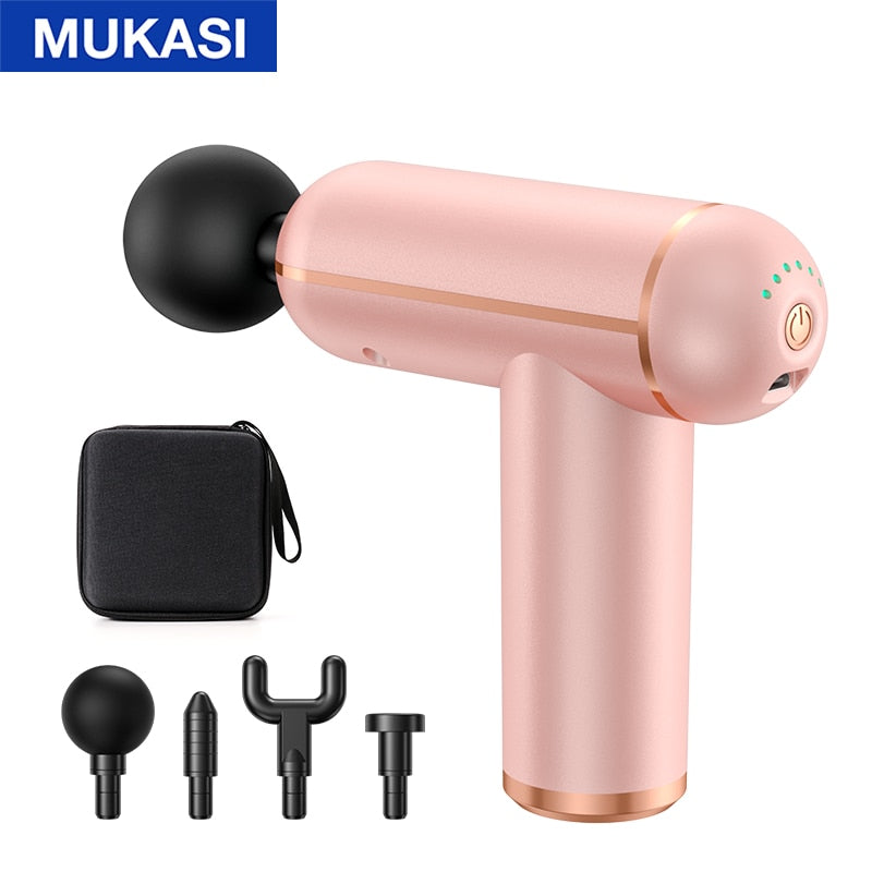 Portable Percussion Pistol Massager For Body Neck Deep Tissue Muscle