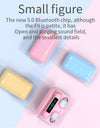 F9 TWS Bluetooth 5.0 Wireless Earphone Pink 2200mAh Charging Box