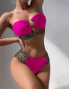 Strapless Flash Belt Bikini Set