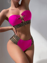 Load image into Gallery viewer, Strapless Flash Belt Bikini Set
