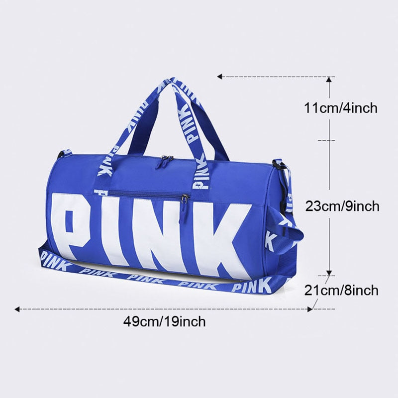 Pink Cross body Travel Bag