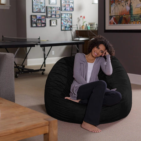 Sofa Sack Bean Bag Chair Memory Foam Lounger w/ Micro suede