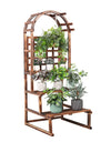 Indoor/Outdoor 3 Tier Wood Plant Stand