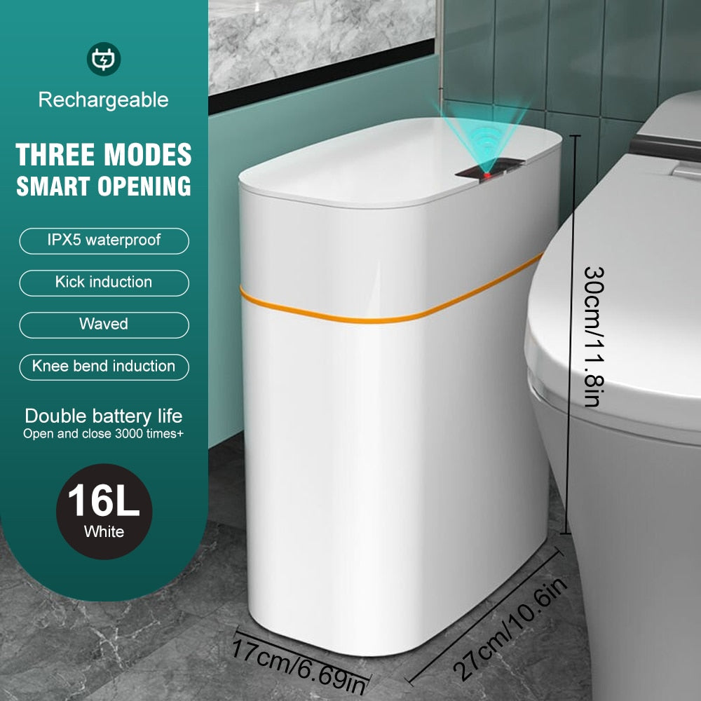 Intelligent Trash Can With Automatic Sensor