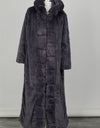 Warm Thick Long Faux Fur Coat With Hood