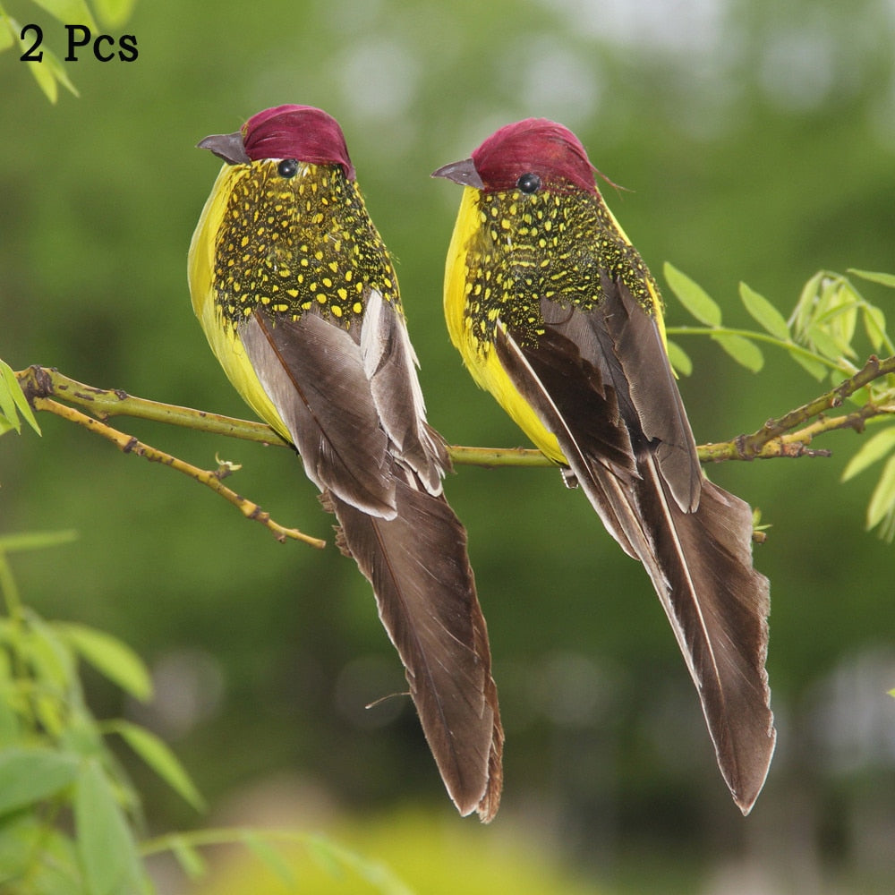 25cm Handmade Simulation Parrot Lawn Figurine