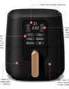 Beautiful 6 Quart Touchscreen Air Fryer, Black Sesame by Drew Barrymore