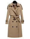 Brand New Long Double Breasted Women's Trench Coat