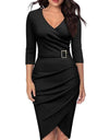 High Quality Casual Elegant Irregular Dress With Belt