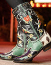 Mid Calf Western Cowgirl/cowboy Women Boots