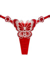 Cute Butterfly Embroidery Women Thongs