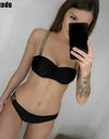 Push Up Bikini Strap Bathing Suit