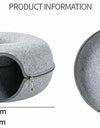 Donut Bed with Zipper Cat House