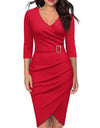 High Quality Casual Elegant Irregular Dress With Belt