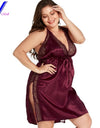 High Quality V-Neck Plus Size Sexy Lingerie Nightwear L-8XL