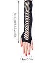Elastic Fingerless Mesh Gloves