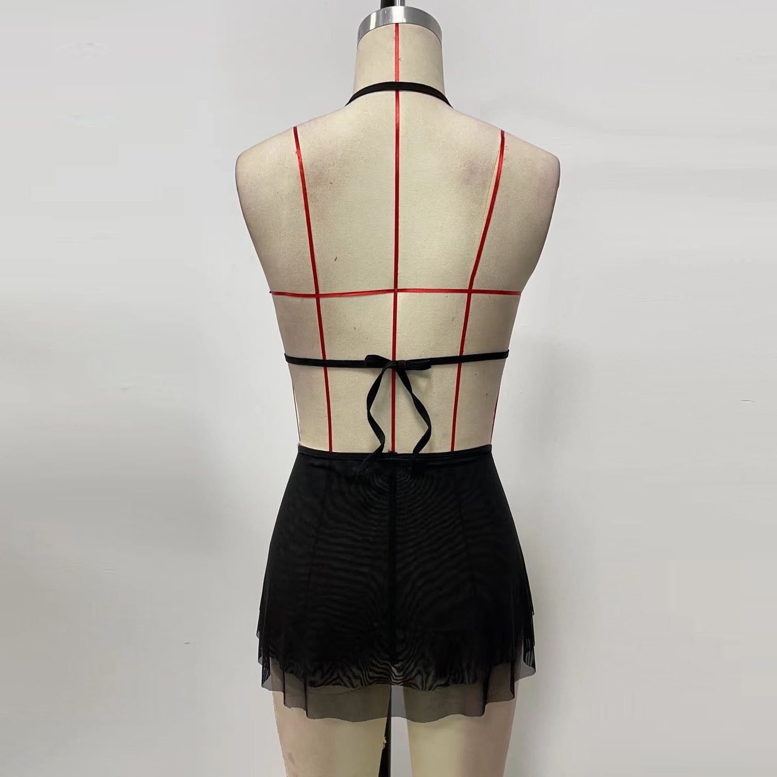 One-Piece Halter V-neck Sexy Bodysuit