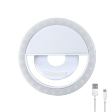 Load image into Gallery viewer, USB/Battery Powered Led Selfie Ring Light for Mobile Phone 8 cm
