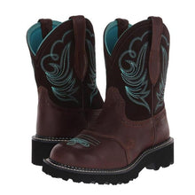 Carica l&#39;immagine nel visualizzatore di Gallery, Embroidered Mid-calf Comfort Western Boots
