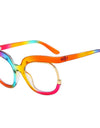 Oversized Fashion Retro Round Anti Blue Light Glasses