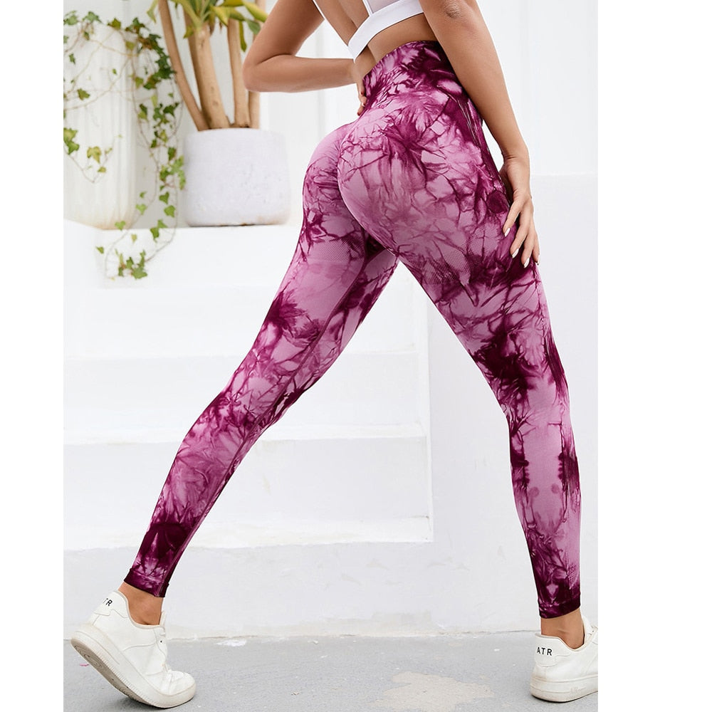 Lightning Marble Scrunch Butt Leggings