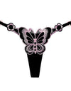 Cute Butterfly Embroidery Women Thongs