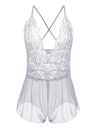 Sexy One Piece Lace Embroidery Bodysuit Small To Plus Size