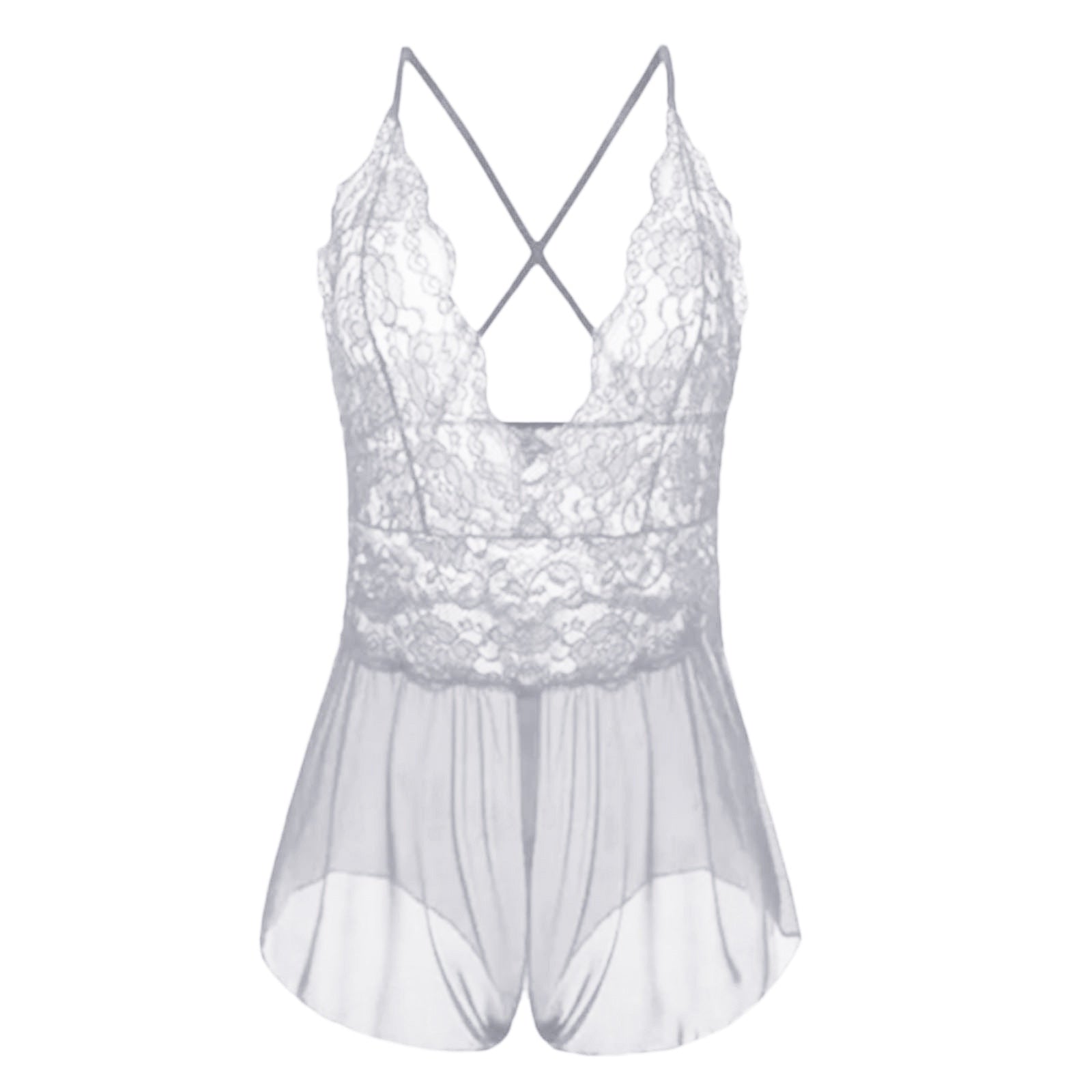 Sexy One Piece Lace Embroidery Bodysuit Small To Plus Size