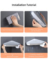 Bathroom Shelves No-drill Corner Shelf Wall-mounted Shower Storage Rack/Holder