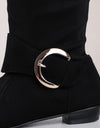 Pleated Knee High Boots