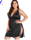 High Quality V-Neck Plus Size Sexy Lingerie Nightwear L-8XL