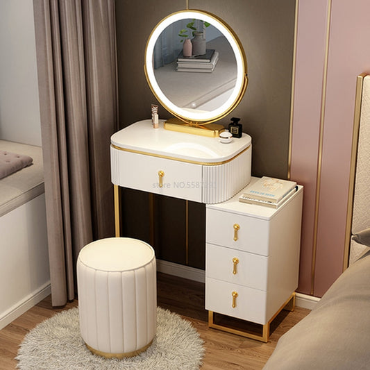 60CM Makeup Dressing Table Cabinet set With Stool