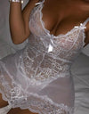 Mesh Transparent Sexy Lace Nightdress