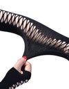 Elastic Fingerless Mesh Gloves