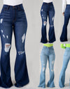 High Quality High Waist Stretchy Baggy Vintage Slim Fit Woman Wide Leg Flare Pants