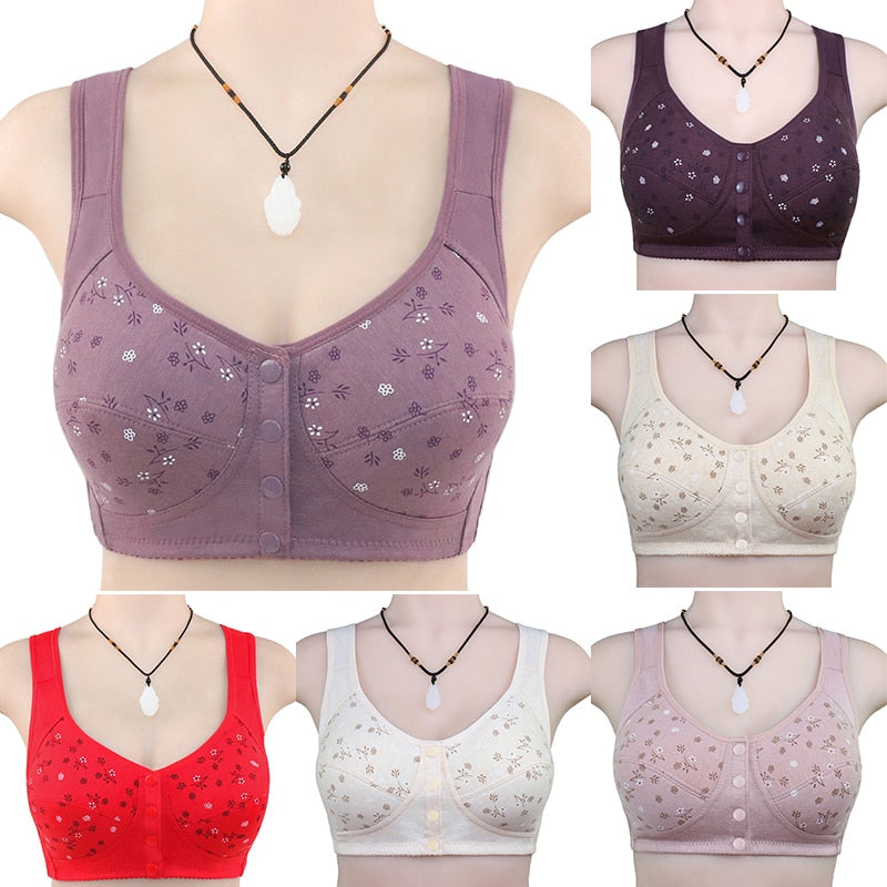 Breathable Wireless Push Up Full Sports Bra