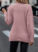 Load image into Gallery viewer, V-neck Knitted Off Shoulder Cross Pullover
